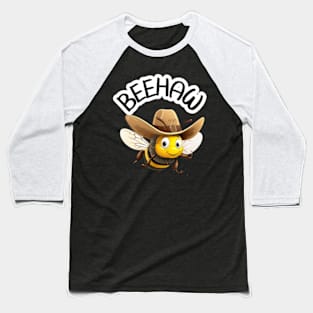 Beehaw Cute Western Kawaii Cowgirl Bumblebee Baseball T-Shirt